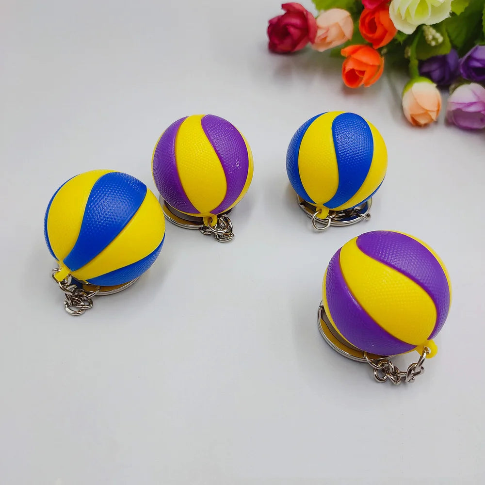 Llavero colgante de bolsa de tenis de plástico, mini bola de tenis, adornos pequeños, llavero publicitario deportivo, llavero de recuerdo para fanáticos