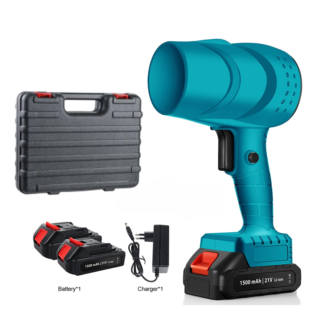 Ventilador Turbo eléctrico de 120 km/h, sopladores de 36000rpm, potente ventilador de chorro inalámbrico, herramienta de soplado de aire de polvo de hojas de nieve para batería de 21V