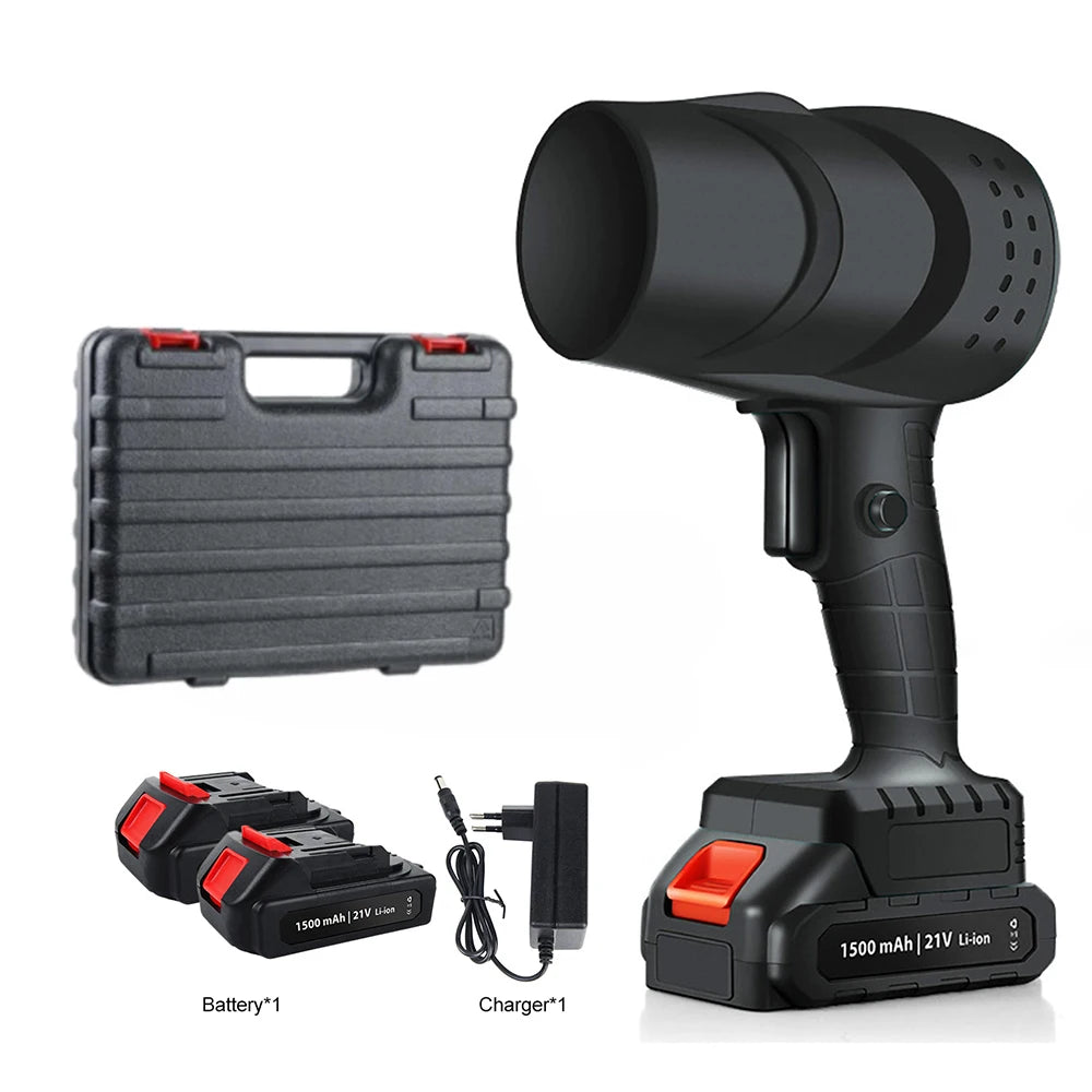 Ventilador Turbo eléctrico de 120 km/h, sopladores de 36000rpm, potente ventilador de chorro inalámbrico, herramienta de soplado de aire de polvo de hojas de nieve para batería de 21V